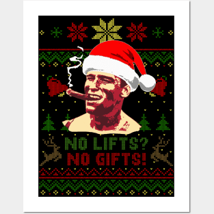 Arnold Schwarzenegger No Lifts No Gifts Posters and Art